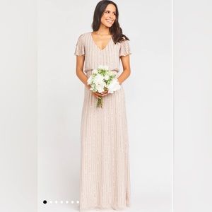 Show Me Your Mumu Dress - Michelle Flutter Maxi (Color Show Me The Ring Beaded)